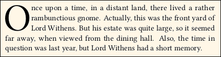 drop cap drop cap